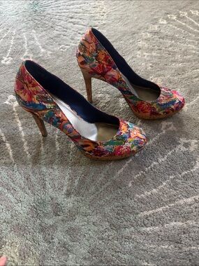 Fioni Floral Platform Heels